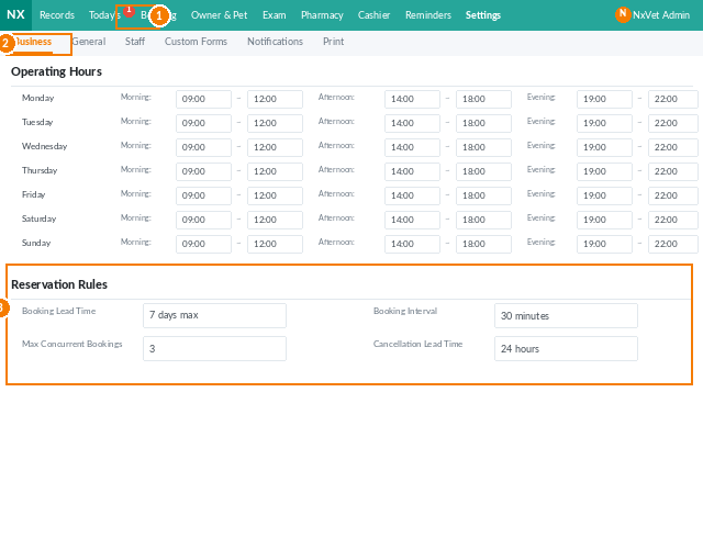 business settings screenshot 5 of 7